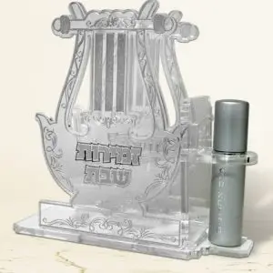 מעמד לזמירות אקריליק כסף