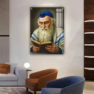 1356 -ציור של רבי מאיר בעל הנס על קנבס או זכוכית מחוסמת