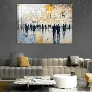 2002 - ציור אמנותי של הכותל עם נגיעות זהב על קנבס או זכוכית