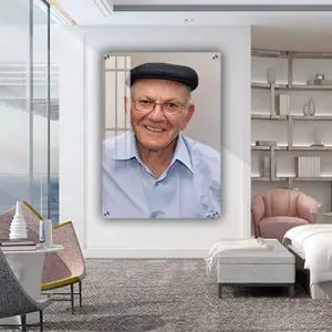 5694 - תמונה של הרב חיים אבישלום כהן (החלבן) על קנבס או זכוכית מחוסמת